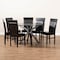 Baxton Studio Jeane Dark Brown Upholstered and Finished Wood 7-Piece Dining Set 170-8031-10894 - alternate 8